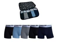 CR7 Underwear Pack 5 Boxer Uomo Cotone con Borsa da Viaggio Offerta - Multicolore, Nero, Blu, Grigio, S