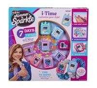 CRA-Z-ART Shimmer N Sparkle I Time Orologio digitale funzionante con pelli decorative, cornici pop on e cinturini da polso elastici per ragazze dagli 8 anni in su