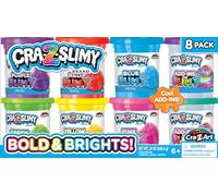 CRA-Z-Slimy Bold & Brite 8 count, collezione di slime premade elastica e colorata, dai 6 anni in su