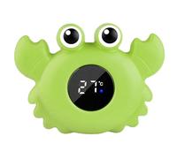 Crab Bath Thermometer - Floating Temperature Gauge, Baby Tub Monitor | Cute Bathing Toy for infent Safety, Pool Water Checker, Heat Sensing Thermometer for Shower, newbarn Care, bathtyme Fun, Parent
