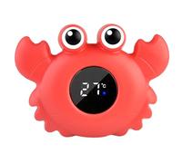 Crab Bath Thermometer - Floating Temperature Gauge, Baby Tub Monitor | Cute Bathing Toy for infent Safety, Pool Water Checker, Heat Sensing Thermometer for Shower, newbarn Care, bathtyme Fun, Parent