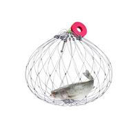 Crab Drop Net - Crab Drop Net con sacca esca | Apertura automatica e chiusura della rete di granchio | Rete da pesca in acciaio inossidabile con perno ingrandito, trappola pieghevole a filo morbido pe