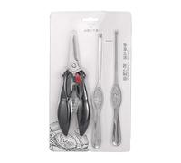 Crab Legs Crackers and Tools - Heavy Duty Seafood Sheller Kit with Shrimp Deveiner, Lobster Shears | Multipurpose Crab Shell Cutters for Home Kitchen, Crawfish Crack Tool for Easy Peeling and Serving
