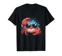 Crab Lover Summer Beach Vibes Cute Ocean Sea Life Design Maglietta