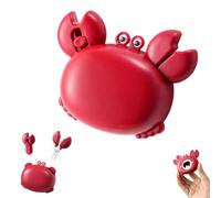 Crab Multifunctional Bottle Opener,Crab Shaped 4-in-1 Magnetic Refrigerator Magnet with Retractable Scissors,Box Cutter,Bottle Opener,Portable Household Crabs Gadget Tool (Red)
