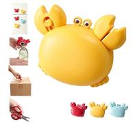 Crab Multifunctional Bottle Opener,Crab-Shaped 4-In-1 Multi Opener Tool,Magnetic Fridge Tool,Box Cutter,Bottle Opener,Crab Shape Kitchen Gadget For Fridge Decor,Portable Household Multi Tool (yellow)