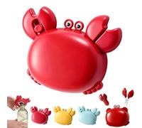 Crab Multifunctional Bottle Opener,Crab-Shaped 4-in-1 Multi Tool Opener,Box Cutter,Magnetic Fridge Magnet & Mini Scissors,Crab Shape Kitchen Gadget for Fridge Decor (Red)