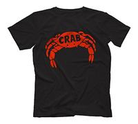 Crab Records T-Shirt 100% Cotton | Reggae Derrick Morgan Pama Trojan[Large,Black]