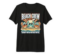 Crabby Until Further Notice Beach Crew Summer Maglietta Premium