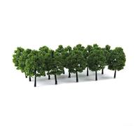 Crabop 50pcs Alberi Modello Misto 1:100 Scala Miniature Paesaggio Alberi per DIY Ferrovia Layout Decorazione