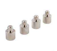 Crabop Adattatore connettore da M10 a 3/8 per antenna JPC per radio Kenwood, uso esterno, facile installazione, design leggero e portatile (4 pezzi)