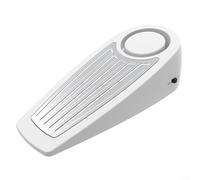 Crabop Allarme fermaporta portatile con sirena da 130 dB, cuneo a batteria per sicurezza domestica, sicurezza in viaggio su moquette o pavimenti in legno (bianco)