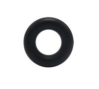 Crabop Anello in silicone per allenamento della forza dell'avambraccio, espansore in gomma per esercizi muscolari e di potenza delle dita (nero)