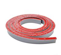 Crabop Barriera per doccia flessibile in silicone, 300 cm, a prova di | A prova di perdite, lunghezza 300 cm, silicone flessibile, si adatta a scanalature curve, mantiene il bagno asciutto