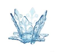 Crabop Caffettiera in plastica resistente al calore, trasparente (blu) | Interno liscio per superficie, previene l'adesione, facile risciacquo, riduce gli sprechi, risultati di infusione costanti