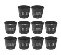 Crabop Cesti rotondi per piante da laghetto per giardini acquatici, 8-13 cm, vasi in rete di plastica riciclata con design traforato per un flusso d'acqua ottimale e uno scambio di sostanze nutritive