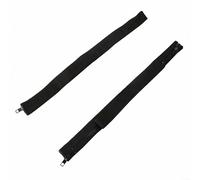 Crabop Cinghia di limite porta per Jeep per wrangler JK per jl JT 2007-2021, arresto regolabile in tessuto Oxford con 3 posizioni, cinghia di sicurezza per porta anteriore, nero, confezione da 2