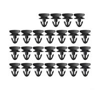 Crabop Confezione da 25 fermi in plastica per parafango anteriore per Mercedes per BENZ A0029880542 Nero Auto Body Moulding Trim Clips Fibbia