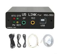 Crabop Connettore radio adattatore USB PC, per Yaesu FT-450D FT-950D FT-991A per ICOM, cavo dati isolato con accoppiatore ottico 115200bps con audio