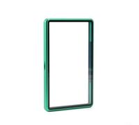 Crabop Custodia protettiva in lega di alluminio e vetro temperato per carte classificate PSA, 14,2 x 8 x 1 cm, supporto per collezionisti di carte sportive (verde)