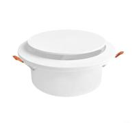 Crabop Diffusore circolare regolabile in plastica con clip a molla, copertura per griglia di scarico in ABS per ventilazione cucina bagno 75-200 mm (80 mm)