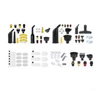 Crabop Kit di spazzole per pulitore a vapore per Karcher SC1 SC2 SC4 SC5, panno in nylon e rame, per pavimenti duri e macchie dure (C)