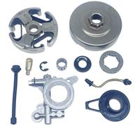 Crabop Kit frizione motosega per HUS365 HUS372: robusto disco azionato e pignone, misura di precisione per un trasferimento di potenza fluido e facile manutenzione