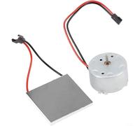 Crabop Kit motore generatore termoelettrico, per ventola camino a legna, modulo di potenza termica da 40 mm, con grasso termico, parte di ricambio in metallo (E)