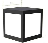 Crabop Luce solare per cortile, impermeabile, con tappo a LED, accensione e spegnimento automatico, durata 16 ore, per giardino, recinzione, ponte, sentiero, illuminazione paesaggistica esterna (B)