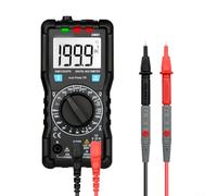 Crabop Multimetro digitale DM91 Auto Range 600V AC/DC con torcia elettrica Tester circuito compatto per Automotive Elettrico FAI DA TE Riparazione Domestica