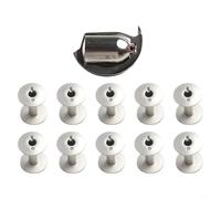 Crabop Navetta Oscillante HAD-204 con 10 Bobine per Durkopp per adler | per adler 204 205, gancio oscillante per robusto, rotazione , riduce usura filo, kit completo pronto all'uso