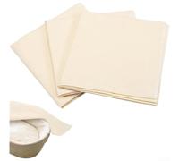 Crabop Panno in cotone naturale per la preparazione del pane, riutilizzabile, per yogurt e formaggio, 45 x 77 cm (D)