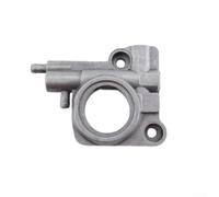 Crabop Pompa dell'olio in metallo argento per Echo CS-330T CS-360T | Misura di precisione per Echo CS-330T, CS-360T, garantisce un flusso dell'olio efficiente, previene l'usura del motore