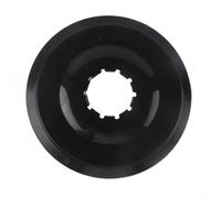 Crabop Protezione per raggi del volano della bicicletta, in plastica, per bici da strada e mountain bike, previene la caduta della catena, facile da installare, nero, 13 cm