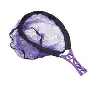 Crabop Rete da pesca a mosca pieghevole con rete a nido d'ape, ad asciugatura rapida, anti-gancio, per pesca alla trota, fiume, viola (grande giallo)