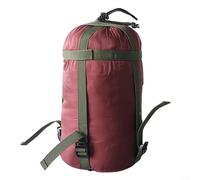Crabop Sacco a pelo a compressione, 20 l, in nylon, con coulisse per un imballaggio rapido, leggero, per campeggio, escursionismo, amache, 18 x 18 x 38 cm (rosso)