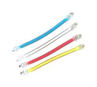 Crabop Silice - Ammortizzatore per racchetta da tennis, confezione da 4 pezzi, riduce le vibrazioni per un maggiore controllo e comfort su mix giallo, rosso, blu, bianco (colori misti)