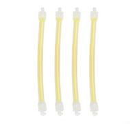 Crabop Silice - Ammortizzatore per racchetta da tennis, confezione da 4 pezzi, riduce le vibrazioni per un maggiore controllo e comfort su mix giallo, rosso, blu, bianco (giallo)