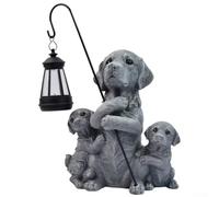Crabop Statua per cane Resina Cemento Decorativa Statua per cane Resina(statue1)