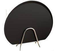 Crabop Tagliere double-face, resistente ai microbi per TPU con scanalature per succhi, antiscivolo, lavabile in lavastoviglie per superfici per cibi crudi e cotti, rosso (nero grande)