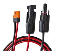 Crabop XT60i Cavo solare per 8a corrente massima ad alta efficienza XT60i | Design di connessione parallela, supporta pannelli da 50 W a 200 W, ottimizza la raccolta di energia, cavo 12AWG
