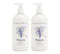 Crabtree & Evelyn LOZIONE PER IL CORPO WISTERIA Duo 2x 500ml RARO