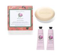 Crabtree & Evelyn Rosewater, set regalo Moisture Essentials Trio, sapone da 184,3 g e 2 terapie per mani da 0,9 g