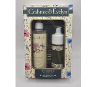 Crabtree & Evelyn Summer Hill Body Hydration Set - Lenitivo Body Mist (226 ml) Olio Corpo (113 ml)