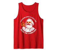 Crack Open A Cold One with The Comrades T-Shirt - Karl Marx Canotta