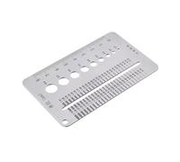 Crack Width Gauge, Gap Measuring Ruler, 4.33in Stainless Steel Tool, Autentico Precision Scale, Lightweight Pocket Size for Home Wall, Costruzione Ispezione, Struttural Monitoring Use