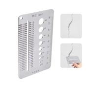 Crack Width Gauge - Gap Measuring Ruler | Stainless Steel Widths Gauges Card | Precision Gap Ruler | Stainless Steel Crack Width Gauges | Cracks Widths Gauge for Home Wall Construction Monitoring