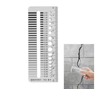Crack Width Gauge - Stainless Steel Gap Measurement Tool 0.1-1.5mm