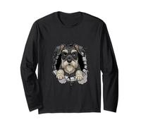 Cracked Wall Giant Schnauzer Maglia a Manica