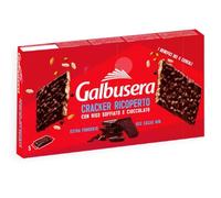 Cracker ai 5 Cereali Ricoperto con Riso Soffiato e Cioccolato Fondente Extra per galbusera 150g